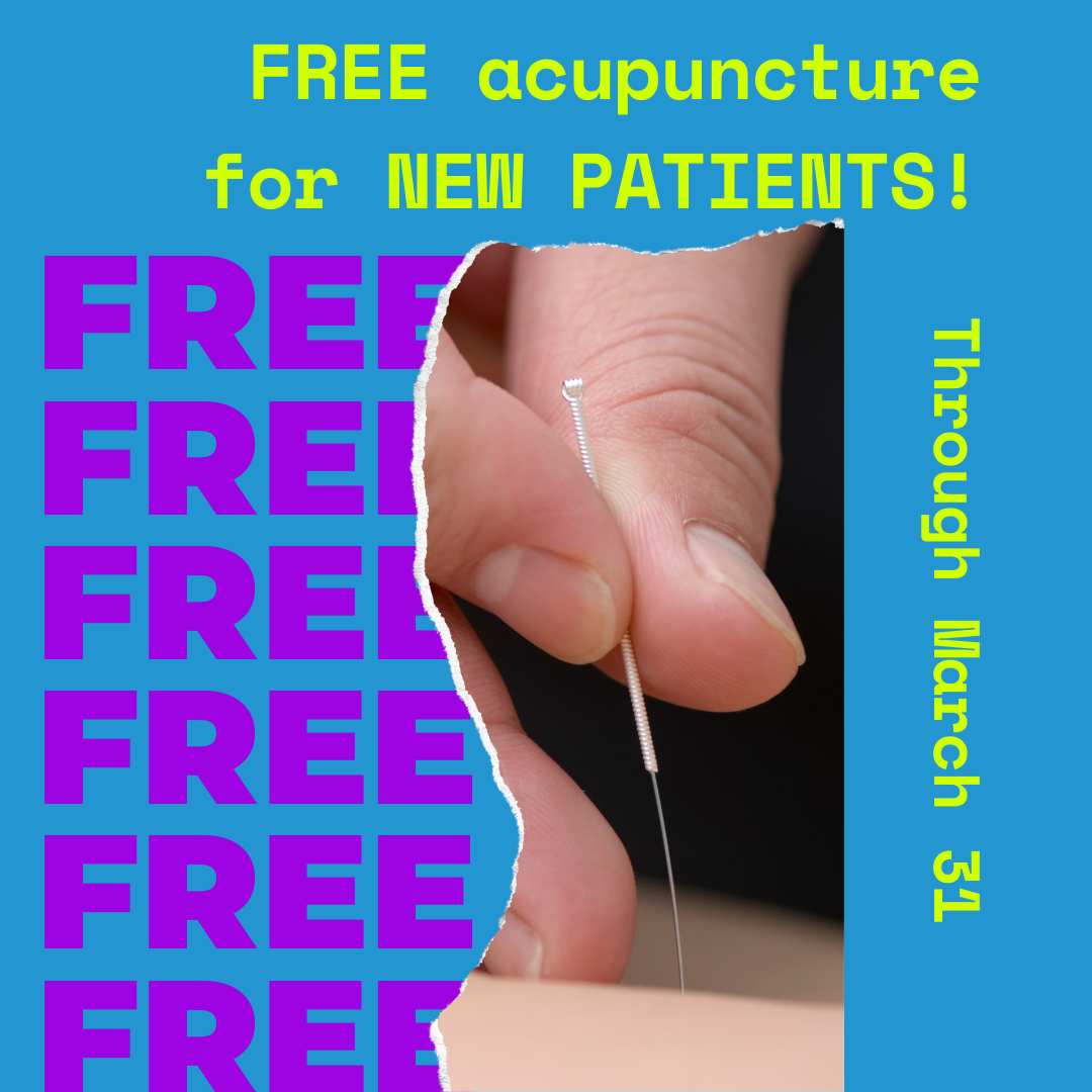 FREE acupuncture for New Patients!